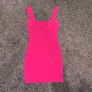 Pink mini dress